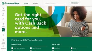 Credit, Debit and Prepaid Cards | Commerce Bank