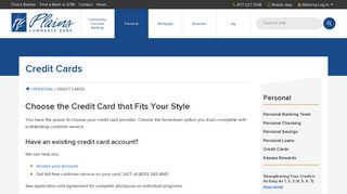 Credit Cards | Plains Commerce Bank