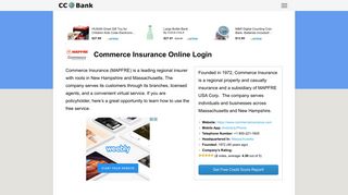 Commerce Insurance Online Login - CC Bank