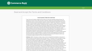 Activate Online Banking - Welcome to Online Banking | Commerce Bank
