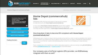 Home Depot (CommerceHub) | B2BGateway