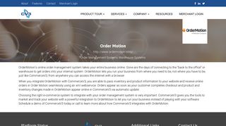 CV3 - Order Motion - CommerceV3
