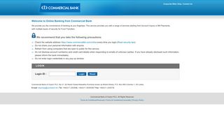 ComBank Internet Banking Portal - User Sign in