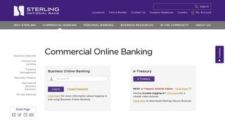 Login to Commercial Online Banking | Sterling National Bank