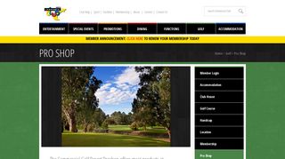 Commercial Club Albury > Golf > Pro Shop | Commercial Club Albury