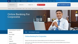 Online Banking For Corporates - Commercial Bank Sri Lanka