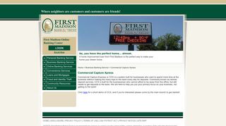 Commercial Capture Xpress - First Madison Bank & Trust