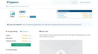 CINC Reviews and Pricing - 2019 - Capterra