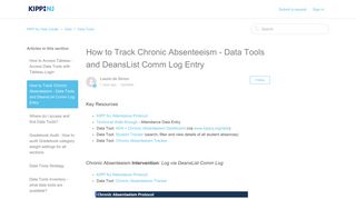 How to Track Chronic Absenteeism - Data Tools and DeansList Comm ...