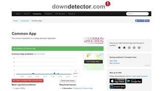 Common App down? Current problems and outages | Downdetector