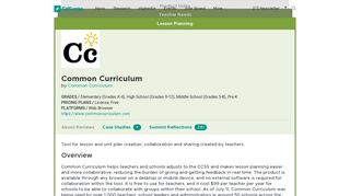 Common Curriculum | Product Reviews | EdSurge