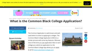 What is the Common Black College Application? | College Raptor