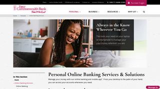Online Banking Services - First Commonwealth Bank