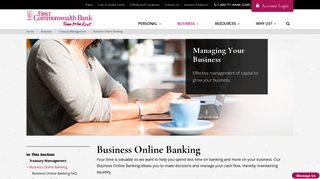 Online Banking for Business | First Commonwealth Bank