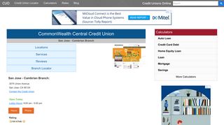 CommonWealth Central Credit Union - San Jose, CA at 3075 Union ...