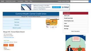 CommonWealth Central Credit Union - Morgan Hill, CA at 400 ...