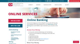 Online Banking | CommonWealth One Federal Credit Union