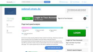 Access webmail.strato.de.