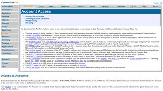 CommuniGate Pro: Account Access