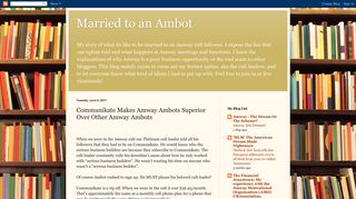 Married to an Ambot: Communikate Makes Amway Ambots Superior ...