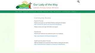 Community Access - Our Lady of the Way School