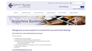 Online Banking - Community Alliance Credit Union
