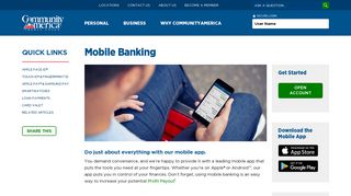 Mobile Banking Options from CommunityAmerica Credit Union