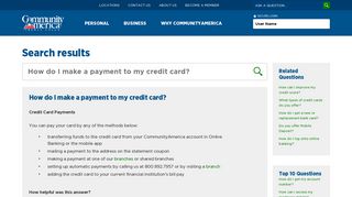 How do I make a payment to my credit card? - CommunityAmerica ...