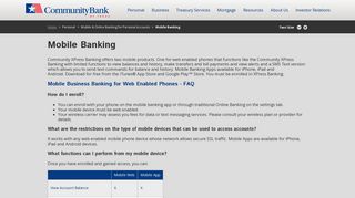 Mobile Banking | CommunityBank of Texas, N.A.