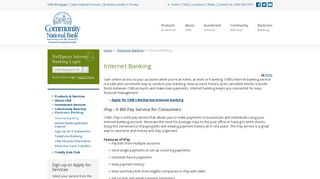 Internet Banking | Community National Bank