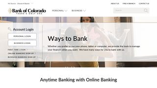 Online Banking | Pinnacle Bank - Bank of Colorado