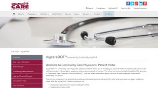 mycareDOT™ - Patient Portal - Community Care Physicians P.C.