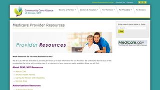 Provider Resources - Community Care Alliance of Illinois