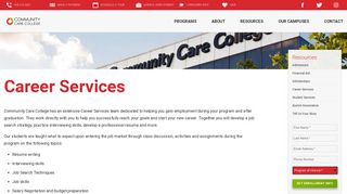 Career Services - Community Care College