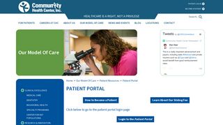 CHC1 > Our Model Of Care > Patient Resources > Patient Portal