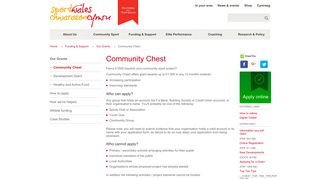 Community Chest | Funding & Support | Sport Wales - Chwaraeon ...