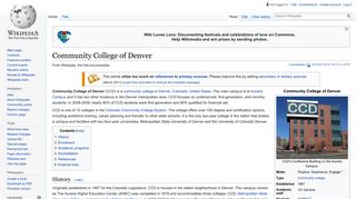 Community College of Denver - Wikipedia