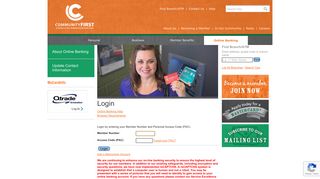 Community First - Online Banking