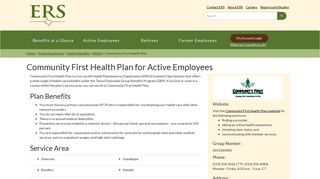 Community First Health Plan | ERS