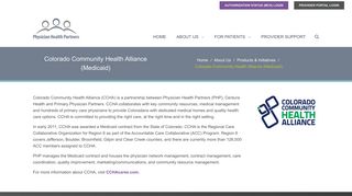 PHPMCS | Colorado Community Health Alliance (Medicaid)