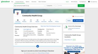 Working at Community Health Group | Glassdoor
