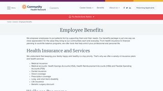 Employee Benefits | Community Health Network