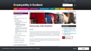 Community Jobs Scotland | Employability in Scotland