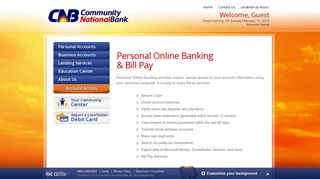 Online Banking - Community National Bank (Midland, TX)
