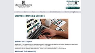 One Community FCU | Electronic Banking Services