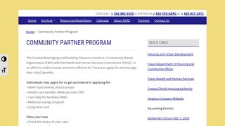Community Partner Program – Coastal Bend Aging & Disability ...