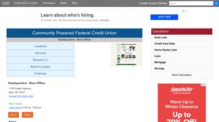 Community Powered Federal Credit Union - Bear, DE