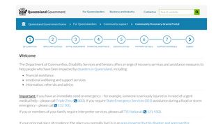 Community Recovery Grants Portal- – Department of Communities ...