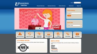 Community Service Credit Union: Home Page