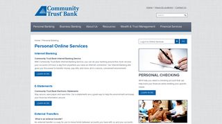 Personal Online Services › Community Trust Bank